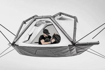 这款充气悬挂式帐篷，带你感受一种前所未有的露营体验